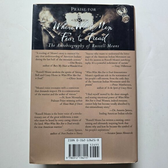 Where White Men Fear to Tread The Autobiography Of Russell Means By Russell Wolf - Picture 3 of 4